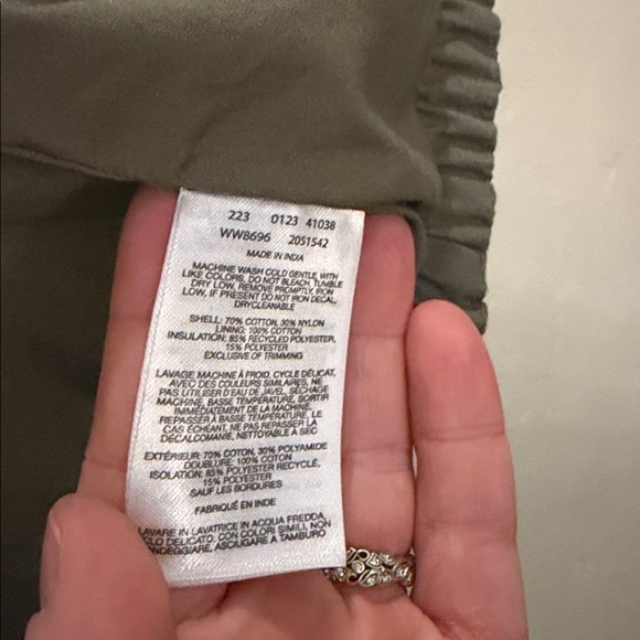 Columbia Women's Quilted Jacket Green 1X - Picture 4 of 4